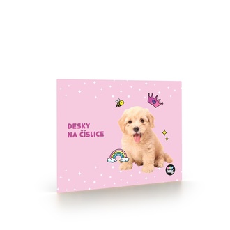 Papírenské zboží - Desky na číslice mazlíčci