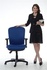 Papírenské zboží - Vezetői szék, textil, fekete talp, MaYAH, Comfort, kék