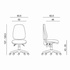 Papírenské zboží - Powerton Office ergonomikus szék Anna, Piros