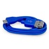 Papírenské zboží - USB kábel (2.0), USB A M- USB micro M, 1m, kék