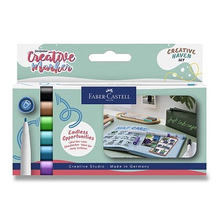 Papírenské zboží - Popisovače Faber-Castell Creative Haven - 6 ks