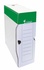 Papírenské zboží - Archiváló doboz, zöld-fehér, karton, A4, 100 mm, VICTORIA