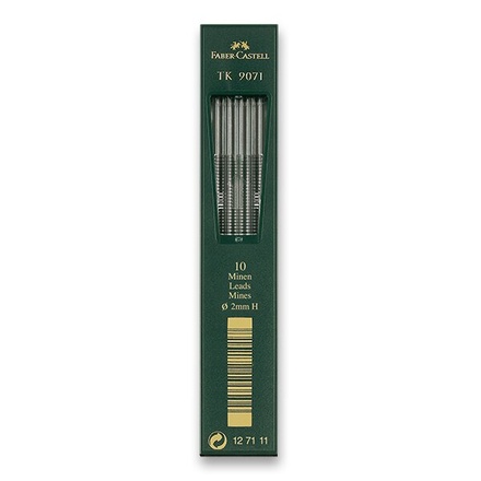 Papírenské zboží - Grafitové tuhy Faber-Castell TK 9071 2 mm,tvrdost H