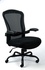 Papírenské zboží - Vezetői szék "Grande", textil, fekete, fekete talp, MayAH