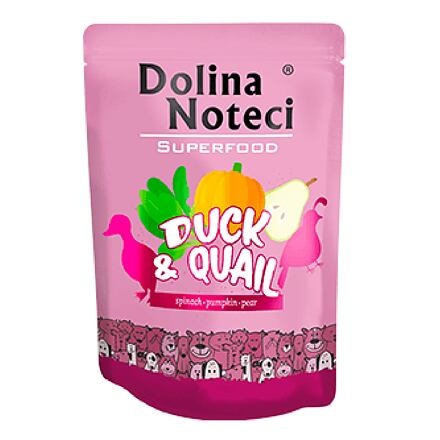 Papírenské zboží - DOLINA NOTECI SUPERFOODS kachna a křepelka pro psy 300 g 