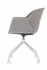 Papírenské zboží - Gant szék, 2 db, szürke, fém talpú, kerekeken, PAPÍRFOLYÁSSAL