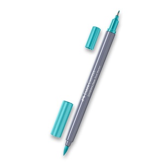 Papírenské zboží - Popisovač Faber-Castell Goldfaber Aqua Dual Marker kobaltově zelená, 356