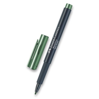 Papírenské zboží - Popisovač Faber-Castell Metallics zelená