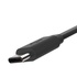 Papírenské zboží - USB kábel (2.0), USB A M- USB C M, 1 m, fekete, Logó, buborékfólia