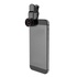 Papírenské zboží - Objektív (lencse) mobiltelefonhoz, klipszel, műanyag/alumínium, fekete, 3 az 1-ben