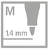 Papírenské zboží - Prémium szálas fém marker STABILO Pen 68 metál - 8 darabos készlet
