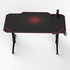 Papírenské zboží - ULTRADESK játékasztal LEVEL RED, 140x70cm, 72-124cm, elektromosan állítható magasságú, XXL-el