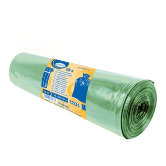 Papírenské zboží - Pytel na odpadky (LDPE) zelený 70 x 110 cm 120L [25 ks]