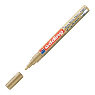 Papírenské zboží - Lakový popisovač "751", zlatá, 1-2mm, EDDING
