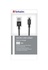 Papírenské zboží - USB kábel, fekete, micro USB B, 100 cm, SZÓ