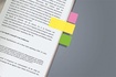 Papírenské zboží - Könyvjelzők, papír, 4x40 levél, 15x50 mm, SIGEL "Multicolor", színkeverék