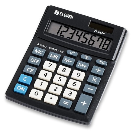Papírenské zboží - Stolní kalkulátor Eleven CMB 801-BK