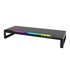 Papírenské zboží - Monitor állvány, DZ-01, 4x USB Hub 2.0, fekete, műanyag, 20 kg kapacitás, Marvo, Rainbow