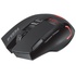 Papírenské zboží - Marvo Mouse M720W, 4800DPI, 2,4 [GHz], optika, 8tl., 1 kerék, vezeték nélküli, fekete, 1 db AA,