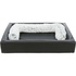 Papírenské zboží - REMO Vital négyszögletes ágy éllel, műbőr, fekete 110 x 80 cm