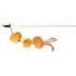 Papírenské zboží - Csali/bot pom-pom labdákkal és tollakkal, 40 cm