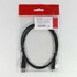 Papírenské zboží - USB kábel (2.0), USB A M- USB micro M, 1m, fekete, embléma