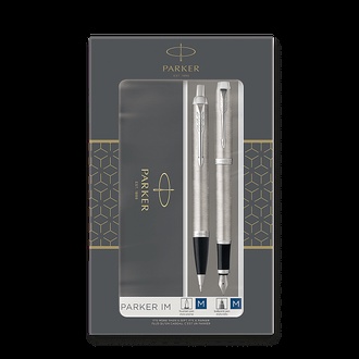 Papírenské zboží - Parker IM Stainless Steel CT sada plnicí a kuličkové pero