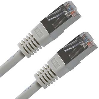 Papírenské zboží - FTP patchcord, Cat.5e, RJ45 M-50m, stíněný, šedý, economy