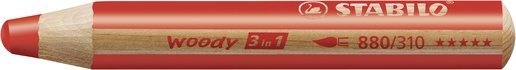 Papírenské zboží - Zsírkréta, vízvonal és viasz toll egyben STABILO woody 3 az 1-ben ARTY 6 db-os készlet élezővel