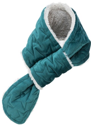 Papírenské zboží - Vánoční šál pro psy, L: 90 cm, samet/plyš, zelená