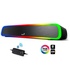Papírenské zboží - Genius SoundBar 200BT, 2.0, 4W, fekete, hangerőszabályzó, háttérvilágítással, 3.5 mm-es jack/kék