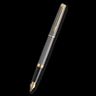 Papírenské zboží - Waterman Hémisphére The Understated Edit Stone Grey GT plnicí pero, hrot M