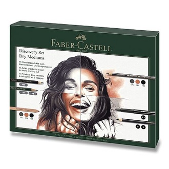 Papírenské zboží - Sada Faber-Castell Try-it box, suchá technika - 17 ks