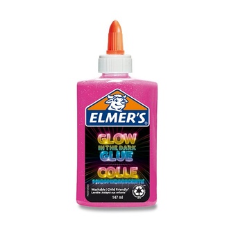 Papírenské zboží - Lepidlo ELMER´S Glow in Dark Glue 147 ml,růžové
