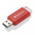 Papírenské zboží - Verbatim USB flash meghajtó, 2.0, 16 GB, DataBar, piros, 49453, adatarchiváláshoz