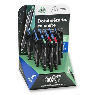 Papírenské zboží - Roller Pilot FriXion Ball Plus M 07 stojánek, 30 ks
