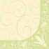 Papírenské zboží - Szalvéták 2 rétegű, 40 x 40 cm Decosoft krém/pasztellzöld [50 db]