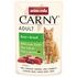 Papírenské zboží - Carny Adult 85 g marha + strucc, tasak macskáknak