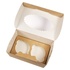 Papírenské zboží - ECO papírdoboz muffinokhoz 100x160x100 mm barna ablakkal [25 db]
