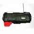 Papírenské zboží - RED FIGHTER K2, CZ/SK billentyűzet, játékhoz, háttérvilágítású vezetékes (USB), fekete, alul cserélhető