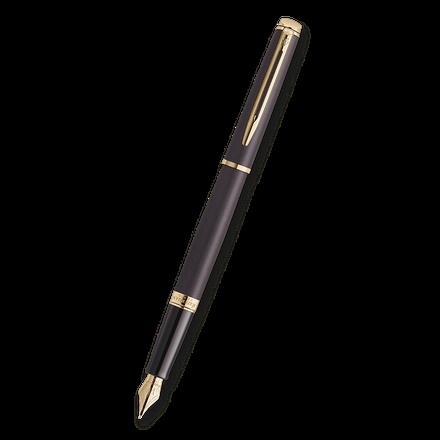 Papírenské zboží - Waterman Hémisphére The Understated Edit Lava Black GT plnicí pero, hrot F