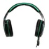 Papírenské zboží - Defender Warhead G-275, fejhallgató mikrofonnal, hangerőszabályzó, fekete-zöld, játék