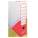 Papírenské zboží - Archivní box s potiskem 32,5x25,5x7,5 cm - červená