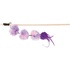 Papírenské zboží - Csali/bot pom-pom labdákkal és tollakkal, 40 cm