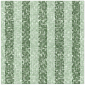 Papírenské zboží - Ubrousky PAW AIRLAID 40x40 cm Linen Stripes green
 [50 ks]