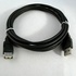 Papírenské zboží - USB-kábel (2.0), USB A M- USB A F, 1,8 m, fekete, Logo Economy