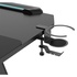 Papírenské zboží - ULTRADESK játékasztal SPACE XXL V2 FEKETE, 144x70 cm, 75 cm, LED RGB háttérvilágítás érintéssel