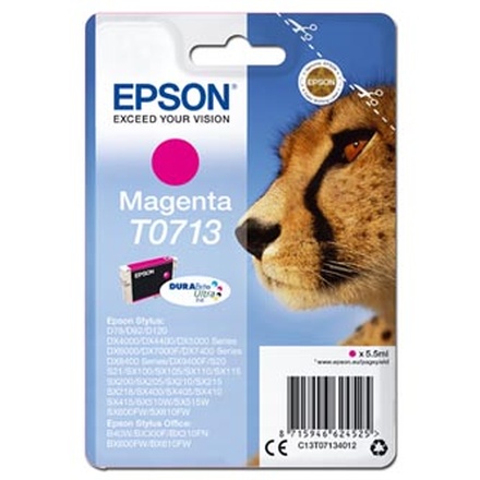 Papírenské zboží - Epson originální ink C13T07134012, magenta, 5,5ml, Epson D78, DX4000, DX4050, DX5000, DX5