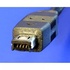 Papírenské zboží - USB kábel (2.0), USB A M- 4 tűs M, 1,8 m, fekete, HIROSE