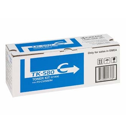 Papírenské zboží - Kyocera originální toner TK580C, cyan, 2800str., 1T02KTCNL0, Kyocera FS- C5150DN, O